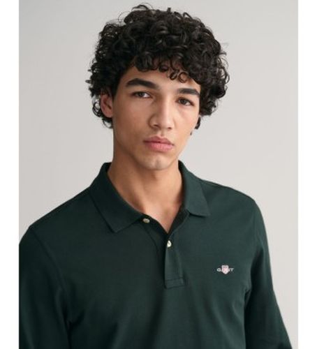 Polo Shield piqué (S), Casuel, Coton, Manche longue - Gant - Modalova