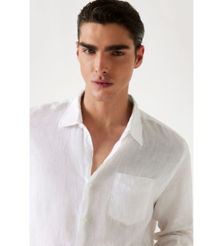 M5GH73WH3J0 Chemise en lin (S), Casuel, Manche longue - Guess - Modalova