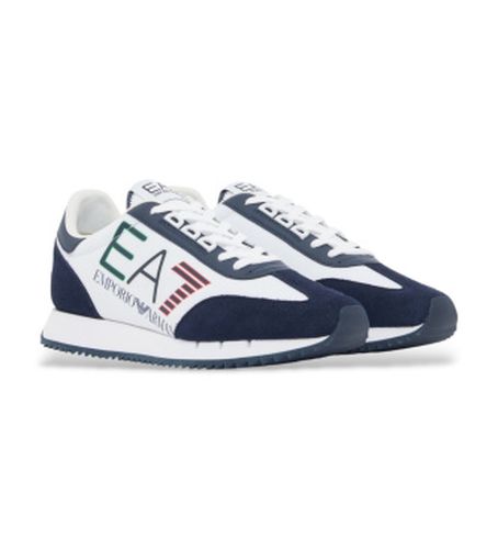 X000541_AF18609 Baskets vintage , bleues (41 1/3), Plat, Lacets, Casuel - EA7 - Modalova
