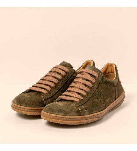 FE005_0G3 Baskets en cuir N5395 Amazonas (41), Plat, Lacets, Casuel, Vert - El Naturalista - Modalova