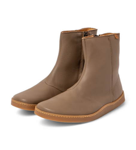 UN005_039 Bottes N5918 Soft Nappa (36), Cuir, Plat, Fermeture éclair, Casuel, Gris - El Naturalista - Modalova