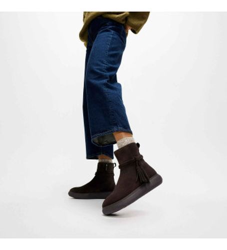 E3B-167 IQ-Comff - Bottines en daim à glands (36), Marron, Plat, Cuir, Fermeture éclair, Casuel - FitFlop - Modalova
