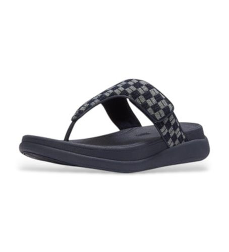 A1H-D71 Sandalias F-Mode Go Checkerboard-Denim Toe-Post (40), Tissu, 1 à 3 cm, Aucun, Casuel - FitFlop - Modalova