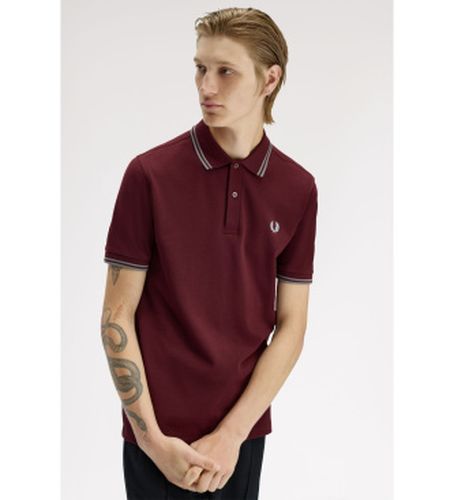 M3600 Polo Twin Tipped marron (S), Casuel, , Coton, Manche courte - Fred Perry - Modalova