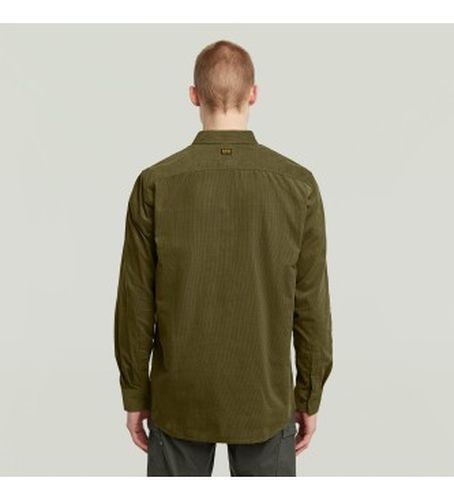 D25196-D751-C744 Clean Regular Shirt (S), Casuel, Vert, Coton, Manche longue - G-Star - Modalova