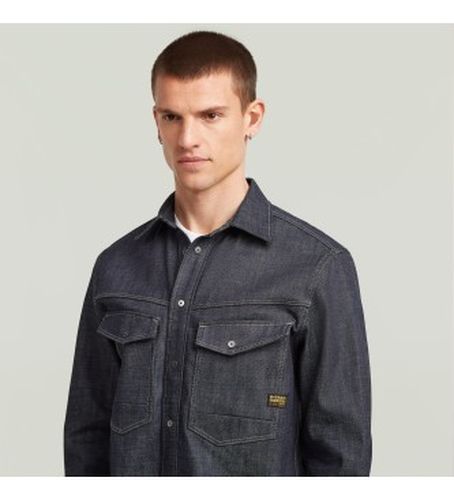 D27800-D945-001 Dakota Shirt Regular (S), Casuel, Manche longue, Durable, Marine, Coton Recyclé - G-Star - Modalova