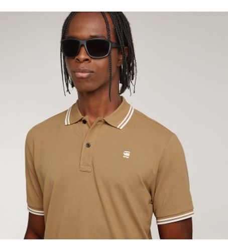 D17127-5864-B444 Polo Dunda Slim Stripe (S), Casuel, Manche courte, Le coton biologique, Durable - G-Star - Modalova