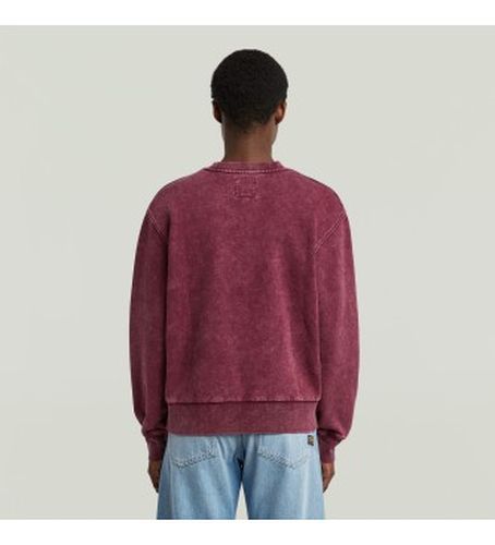 D27173-D969-H732 Sweat-shirt Washed A Line Script marron (XS), Casuel, , Coton, Manche courte - G-Star - Modalova