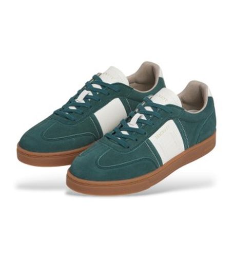 HMS200054 Harper League Leather Sneakers (40), Cuir, Plat, Lacets, Casuel, Vert - Hackett London - Modalova