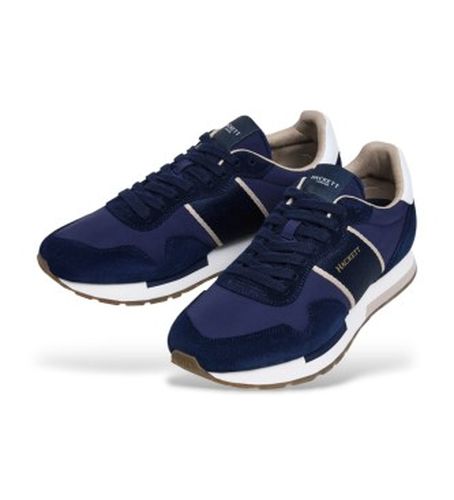 HMS200088 Trainers Keston Symbol (40), Cuir, Plat, Lacets, Casuel, Marine - Hackett London - Modalova