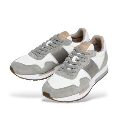 HMS200088 Trainers Keston Symbol (40), Cuir, Plat, Lacets, Casuel, Gris - Hackett London - Modalova