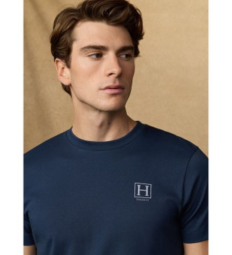 HM5000077 T-shirt Small Logo (XXL), Casuel, Coton, Manche courte, Marine - Hackett London - Modalova