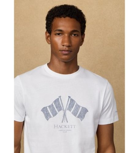 HM5000084 T-shirt classique Lrc flag fit (M), Casuel, Coton, Manche courte - Hackett London - Modalova