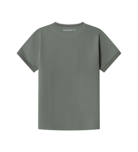 Pour garçon. HK5000034 HS Essential T-shirt sauge (2 años = 92 cm), Casuel, Coton, Manche courte, mode enfantine - Hackett London - Modalova