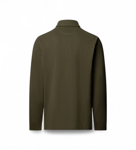 HM5500043 Polo Crest à manches longues (S), Casuel, Coton, Classique, Manche longue - Hackett London - Modalova