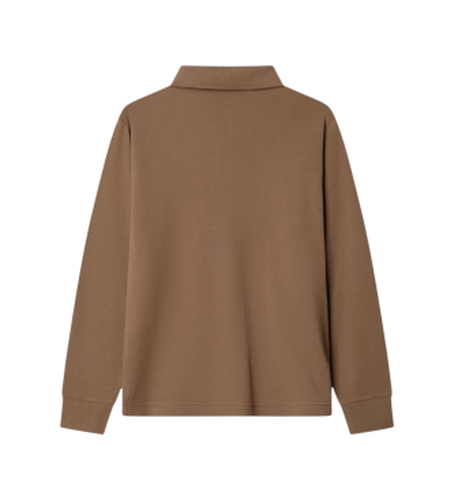 Pour garçon. HK5500007 Polo à manches longues Small Logo marron (2Años= 92cm), Casuel, Coton, Classique, Manche longue, mode - Hackett London - Modalova
