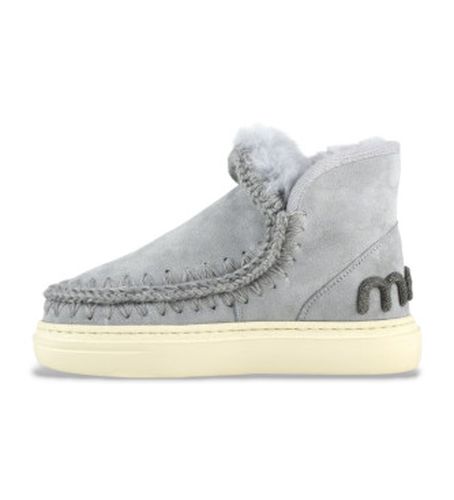 MU.FW411001A Bottines en cuir Eskimo logo pailleté audacieux (37), Plat, Aucun, Casuel - Mou - Modalova