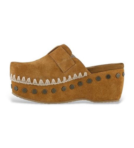 MU.SW611001A Sabots en cuir marron (36), 5 à 8 cm, Aucun, Casuel - Mou - Modalova