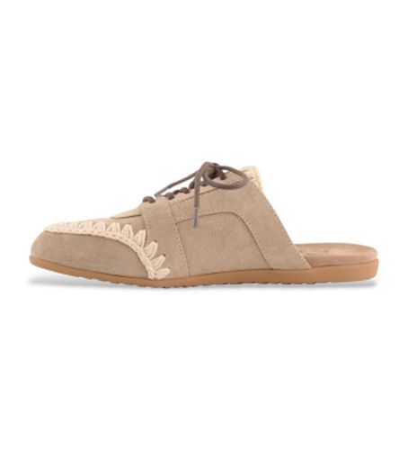 MU.SW731013A Baskets sabots en daim (36), Plat, Cuir, Lacets, Casuel - Mou - Modalova