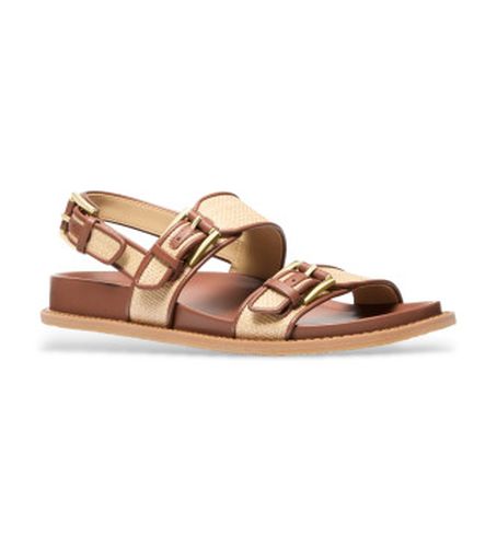 S6NIFS1D Sandales en cuir à boucle marron (36), Plat, 1 à 3 cm, Casuel - Michael Kors - Modalova
