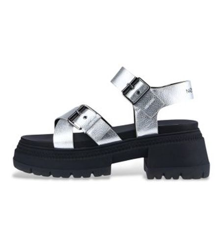 MNYAFO0 Sandales Strong (36), Argenté, 3 à 5 cm, Boucle, Casuel - NO NAME - Modalova