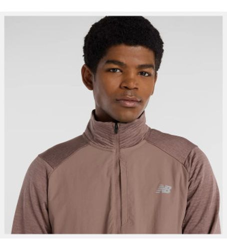 MT43204 Athletics Heat Grid Sweatshirt (S), Casuel, Sport, Multisport, Polyester, Manche longue - New Balance - Modalova