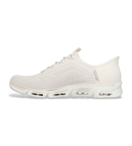 Baskets : Glide-Step Gratify - Pace off- (36), Blanc, Beige, Plat, Lacets, Casuel, Sport, Multisport - Skechers - Modalova