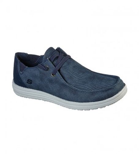 Baskets Melson Raymon (44), Bleu, Tissu, Plat, Lacets, Casuel - Skechers - Modalova