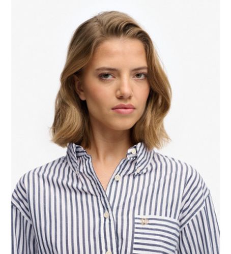 W4010541A Chemise décontractée en popeline (XS), Casuel, Coton, Manche longue - Superdry - Modalova