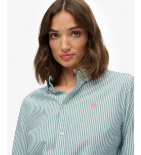W4010565A Chemise slim oxford (S), Casuel, Vert, Coton, Classique, Manche longue - Superdry - Modalova