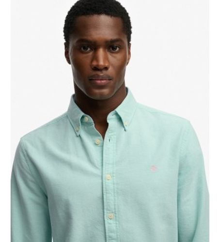 M4011100A Chemise Preppy Oxford turquoise (3XL), Casuel, Coton, Manche longue - Superdry - Modalova