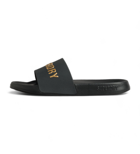 MF310223A Tongs avec logo Code (42/43), Doré, Plat, Casuel, Beachwear - Superdry - Modalova