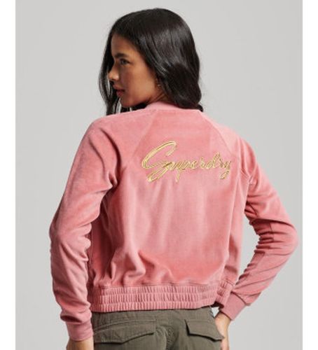 W2011936A Veste de baseball en velours avec fermeture éclair et broderie (XS), Casuel, Coton, Durable - Superdry - Modalova