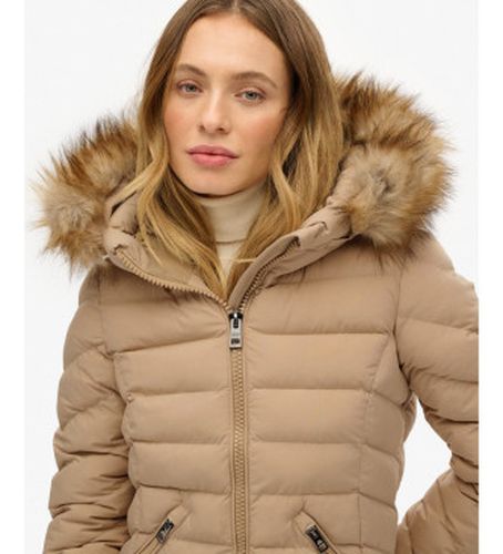 W5012001A Manteau long à capuche en fausse fourrure Fuji (M), Casuel, Polyester - Superdry - Modalova