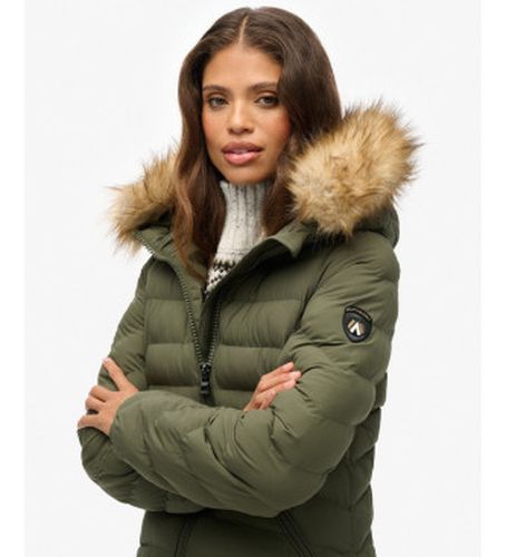 W5012001A Manteau long à capuche en fausse fourrure Fuji (S), Casuel, Polyester - Superdry - Modalova
