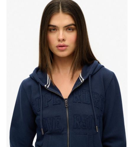 W2012335A Sweatshirt Athletic Tonal Crop (L), Casuel, Coton, Marine - Superdry - Modalova