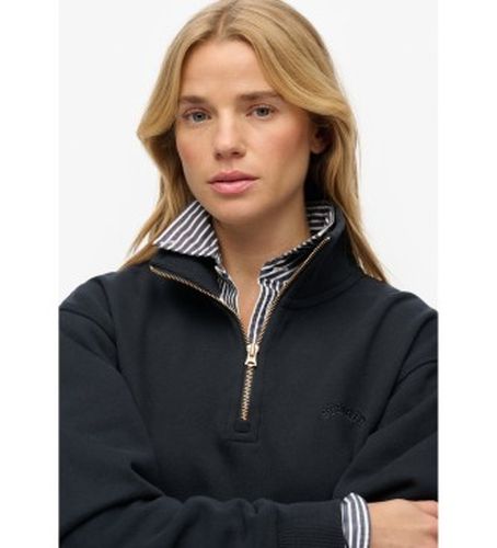 W2012666A Sweat Essential Logo Emb Half Zip (S), Casuel, Coton, Manche longue - Superdry - Modalova