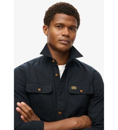 M4010723A Chemise de travail en flanelle (L), Casuel, Manche longue, Le coton biologique, Durable - Superdry - Modalova