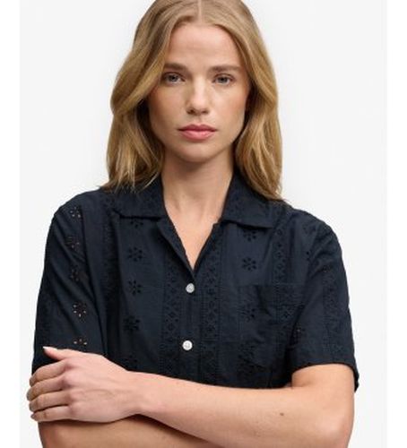 W4010551A Chemise Heritage Broderie (16), Casuel, Manche courte, Le coton biologique - Superdry - Modalova