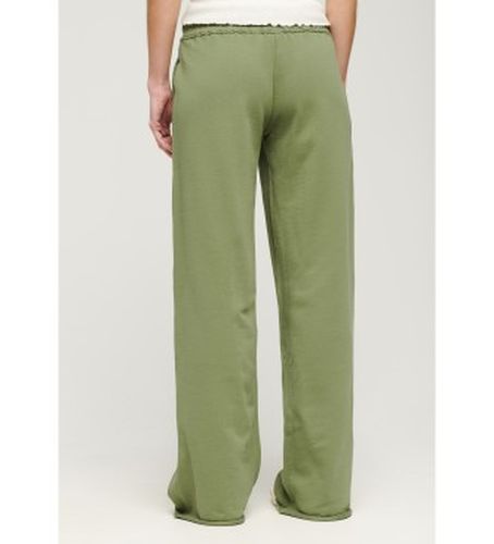 W7011026A Pantalon droit avec logo Essential (XS), Casuel, Vert, Coton - Superdry - Modalova