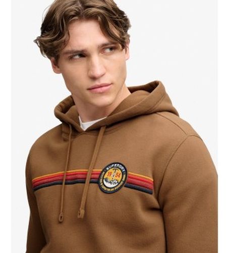 M2014625A Sweat à capuche Outdoors Stripe Logo marron (M), Casuel, Coton - Superdry - Modalova