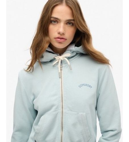 W2012286A Sweat à capuche et fermeture éclair Essential Logo Cropped clair (M), Casuel, Coton - Superdry - Modalova