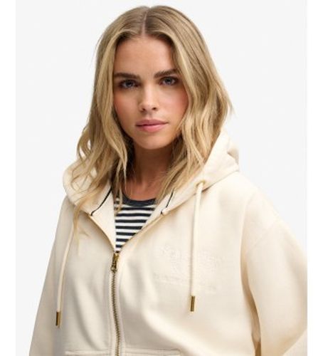 W2012743A Sweat à capuche zippé Luxe cassé (XL), Casuel, Polyester - Superdry - Modalova