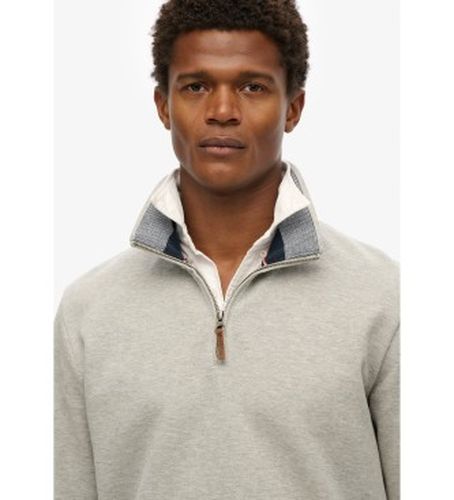 M2014078A Sweatshirt piqué demi-zip Core (S), Casuel, Gris, Coton - Superdry - Modalova