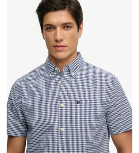 M4011108A Chemise Preppy en popeline bleue (L), Casuel, Coton, Manche courte - Superdry - Modalova