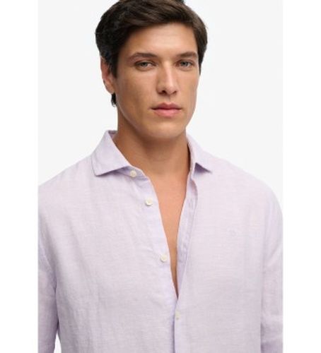 M4011103A Chemise Riviera Linen lilas (M), Casuel, , Manche longue - Superdry - Modalova