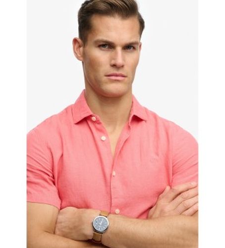M4011104A Chemise Riviera corail (XXL), Casuel, Lin, Manche courte - Superdry - Modalova