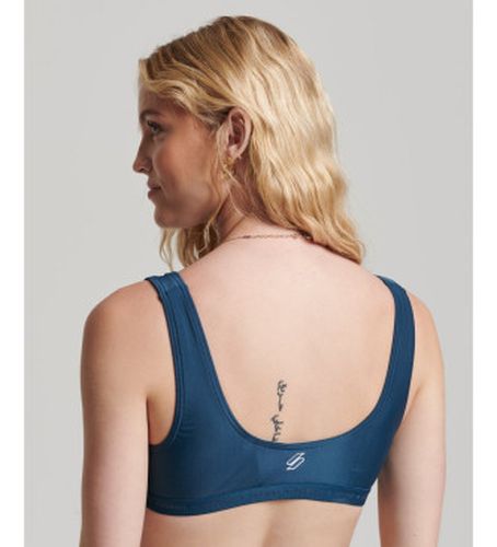 W3010295A Top stretch avec micrologo Code (12 UK = M), Sport, Polister recyclé, Durable, Marine - Superdry - Modalova