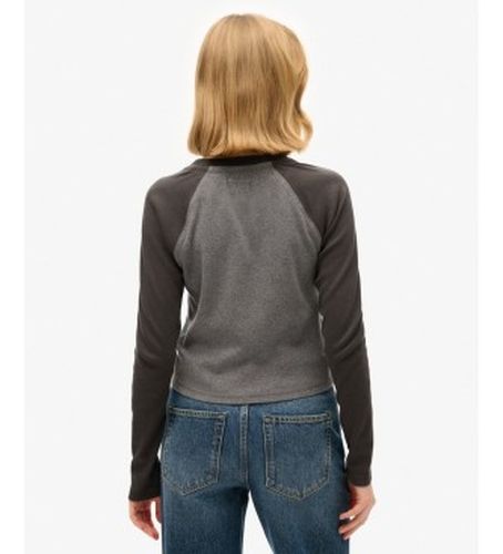 W6011957A T-shirt Athletic Rib Slim (L/XL), Casuel, , Coton, Manche longue - Superdry - Modalova