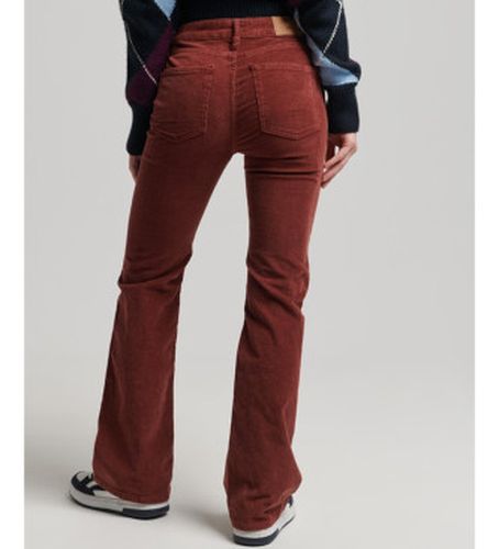 W7010445A Jean skinny en velours côtelé marron à jambe évasée et taille moyenne (26/31), Casuel, , Coton - Superdry - Modalova